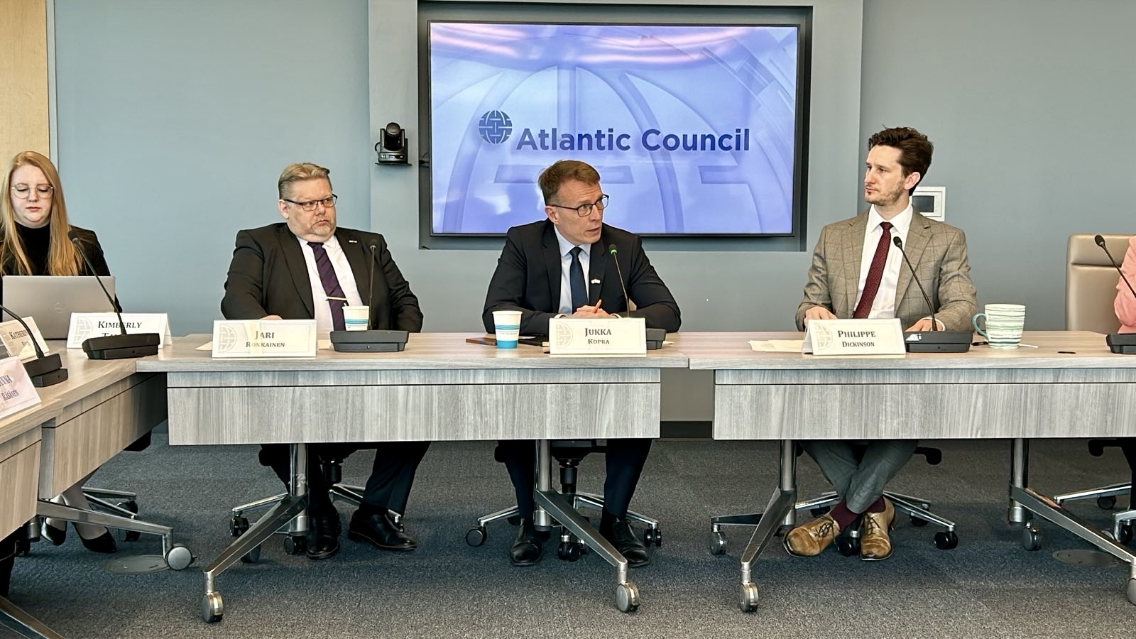 Kokous Atlantic Councilin edustajien kanssa Washington D.C:ssä.